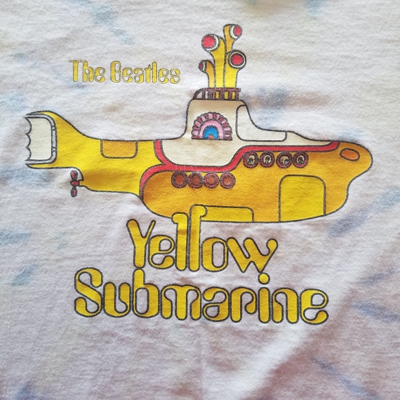 The Beatles Yellow Submarine Tye Dye Tee Music Band Tee 2020 Sz XS Cotton - Picture 7 of 13